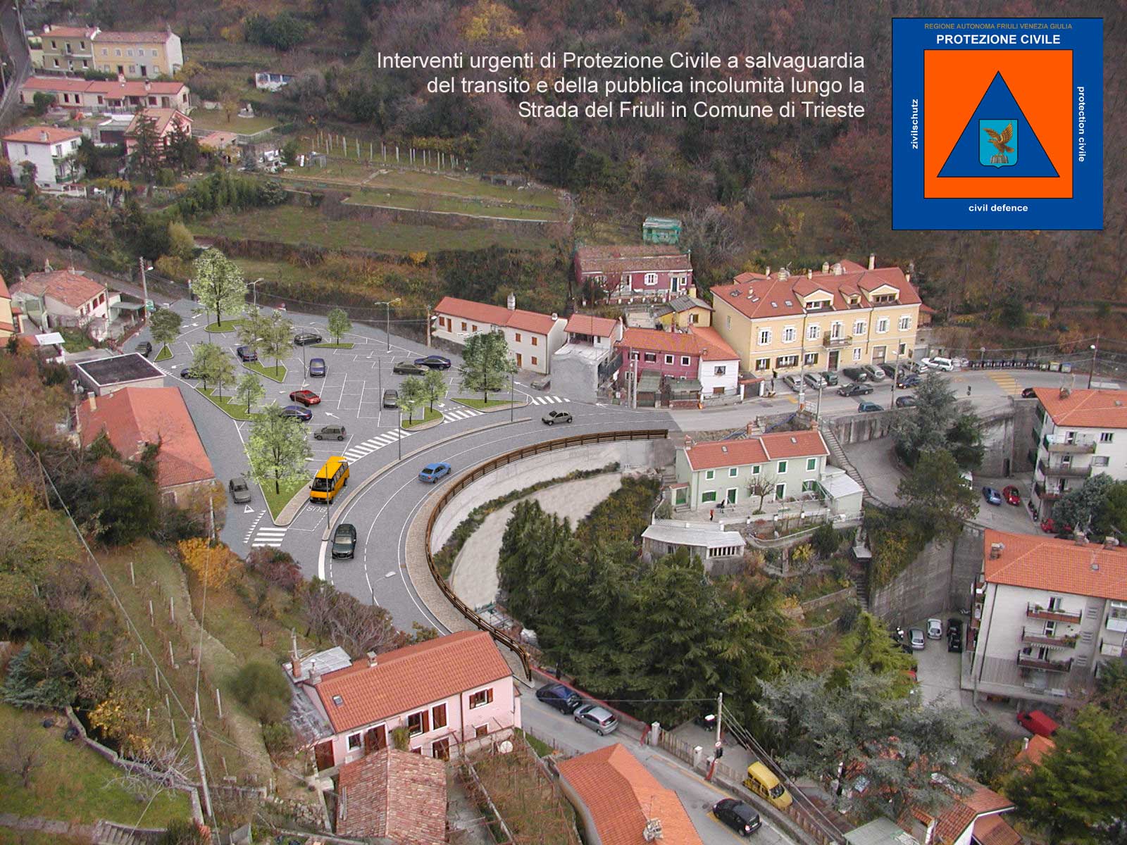 Fotografia curva sulla Strada del Friuli